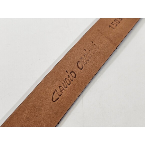 LM Women's 30 Claudio Orciani Genuine Snake Leather Italy Belt Brown 7/8"W x38"L - Picture 5 of 7